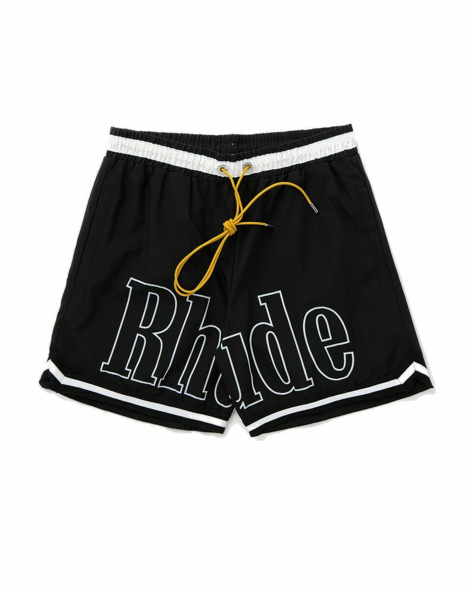 Photo: Rhude Rhude Basketball Swim Short Black - Mens - Swimwear/Casual Shorts