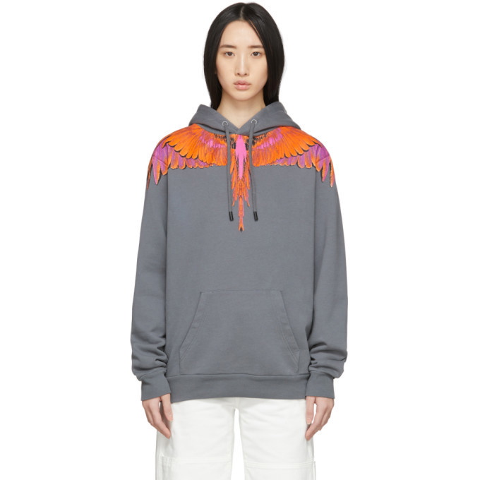 Grey cheap orange hoodie