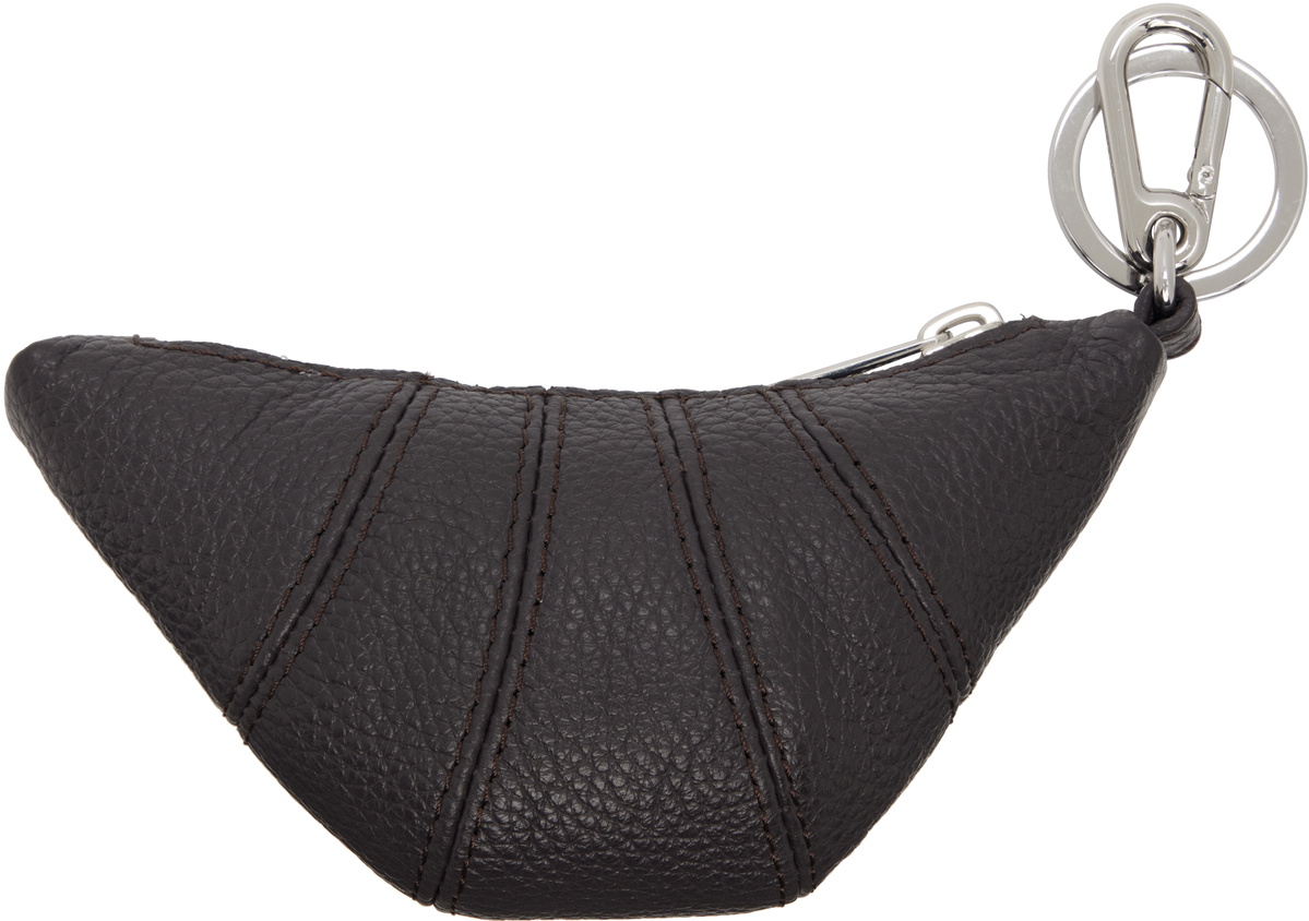 LEMAIRE Brown Mini Croissant Keychain