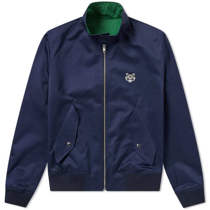 Photo: Kenzo Reversible Tiger Logo Harrington Jacket Blue