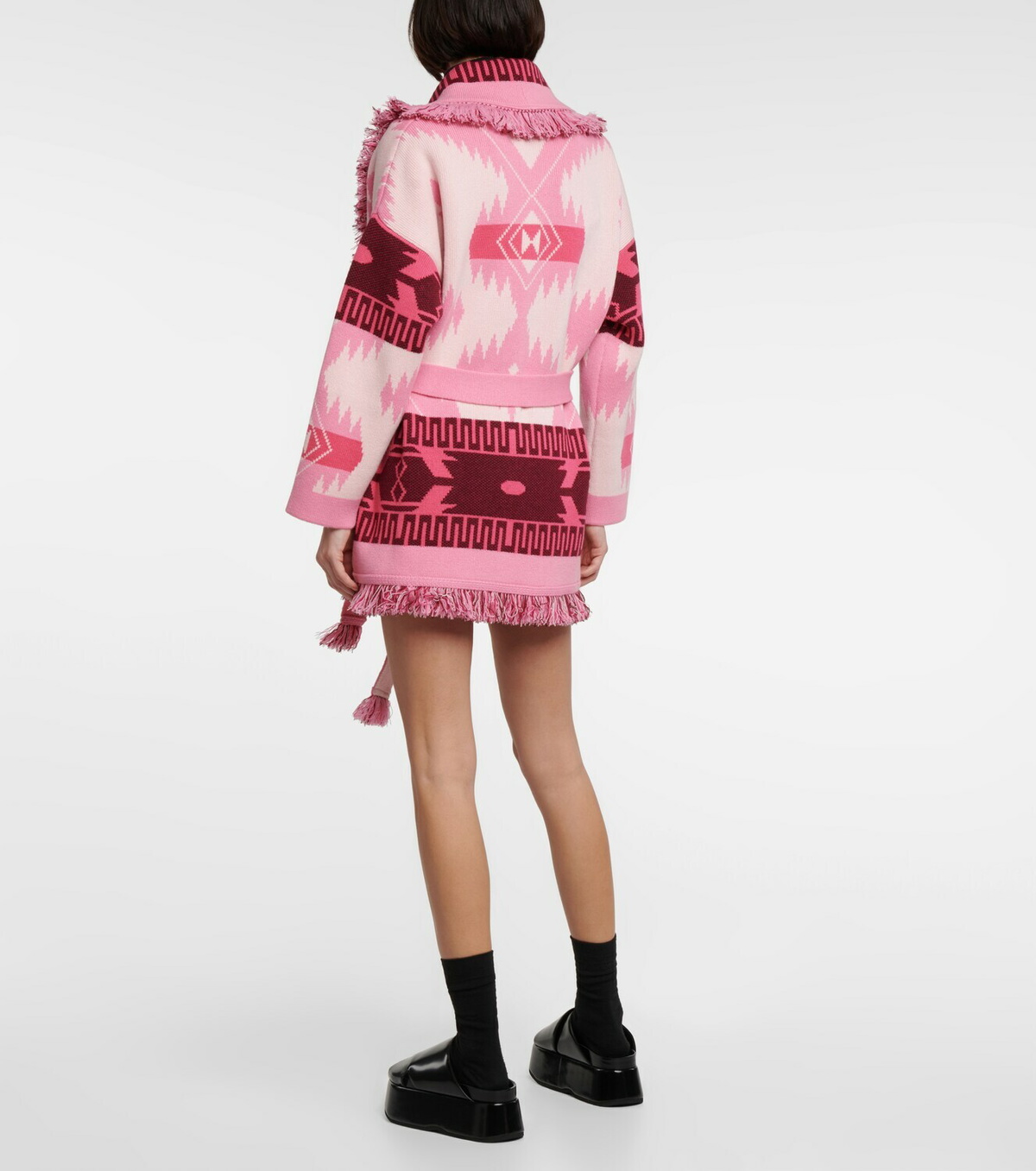 Alanui - Icon jacquard cashmere cardigan