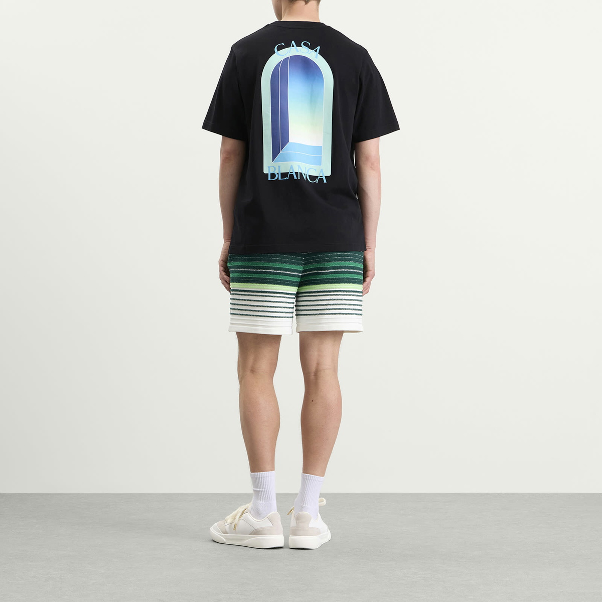 Casablanca Men's Gradient Arch T-Shirt in Black