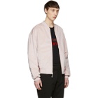 Rochambeau Reversible Pink Velvet Bomber Jacket