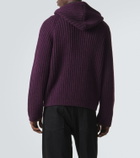 Our Legacy Level ribbed-knit wool zip-up hoodie