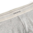 SKIMS Men's Classic Cotton 5" Boxer Brief in Light Heather Grey