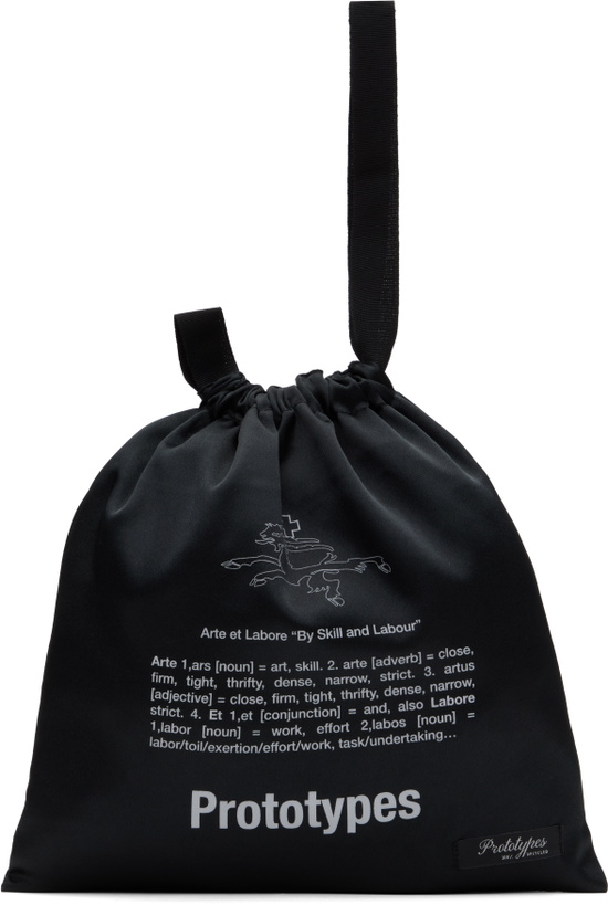 Photo: Prototypes Black Drawstring Pouch