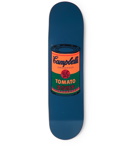 The SkateRoom - Andy Warhol Printed Wooden Skateboard - Blue