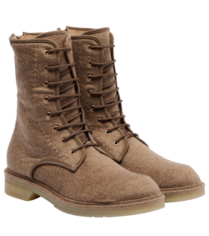 Photo: Max Mara Baker cashmere combat boots