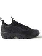 Nike - ACG Air Mada Rubber-Trimmed Leather and Mesh Hiking Sneakers - Black