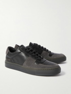 Common Projects - BBall Full-Grain Leather and Suede Sneakers - Brown