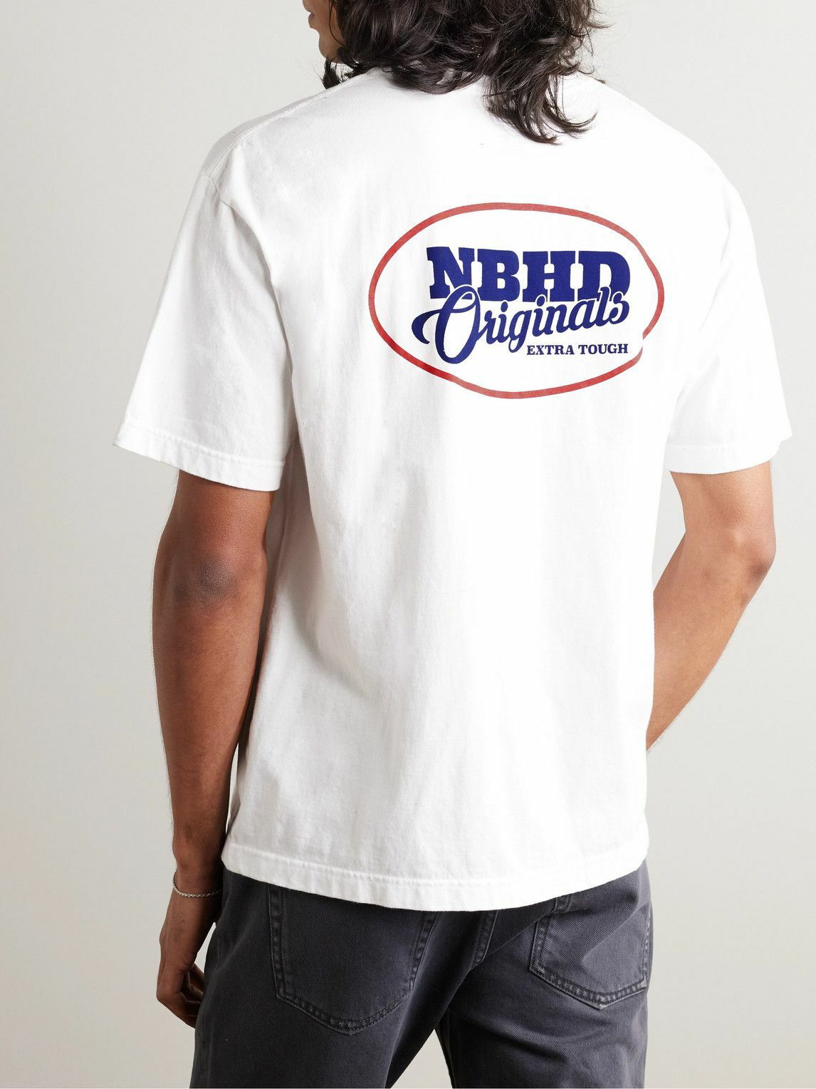 Neighborhood - Logo-Print Cotton-Jersey T-Shirt - White Neighborhood