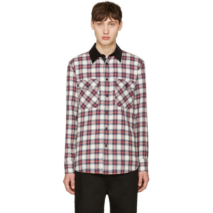 Photo: Rag and Bone Blue and Red Plaid Jack Shirt