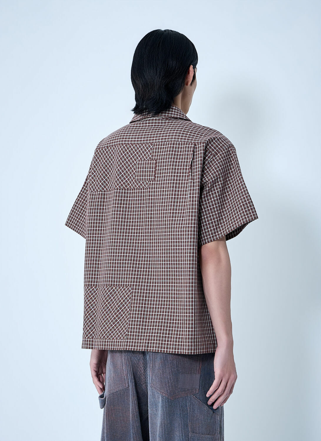 Story mfg. Checkered Short Sleeve Shirt