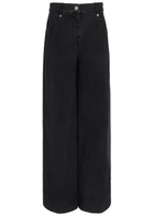 Forte_forte Wide-leg Brushed Cotton Trousers Navy