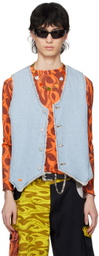 ERL Blue Levi's Edition Denim Vest