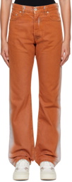 Heron Preston Orange Gradient Jeans