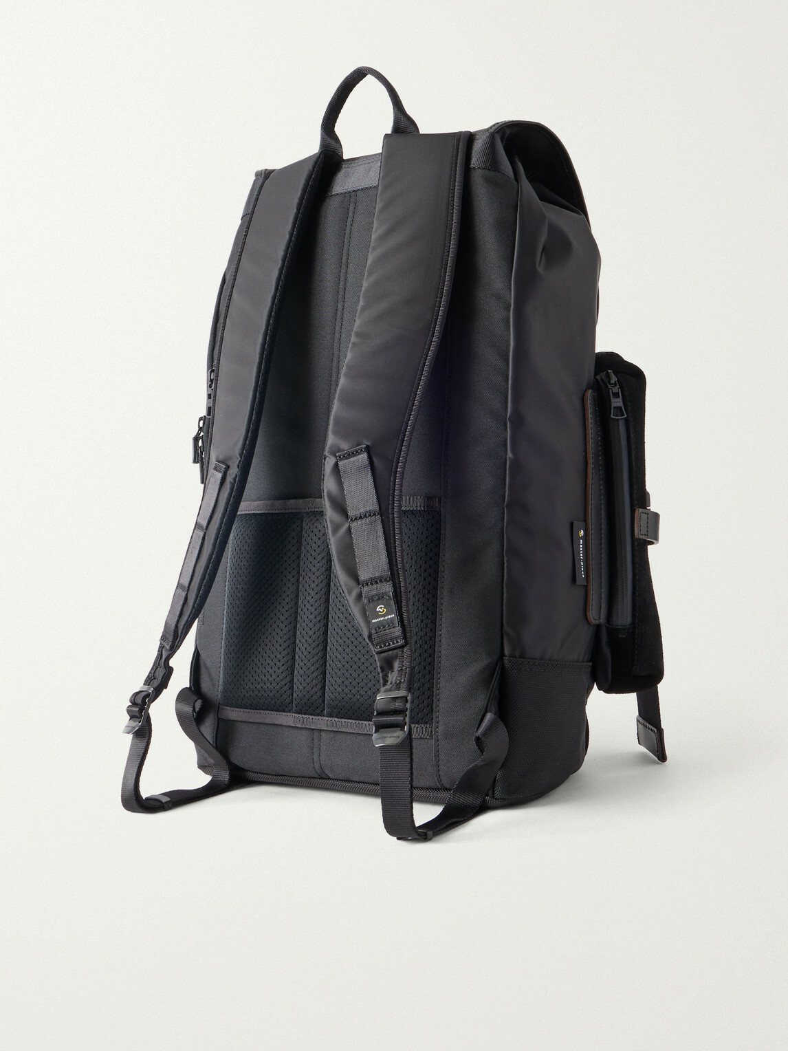 Master-Piece - Leather and Suede-Trimmed CORDURA® Backpack