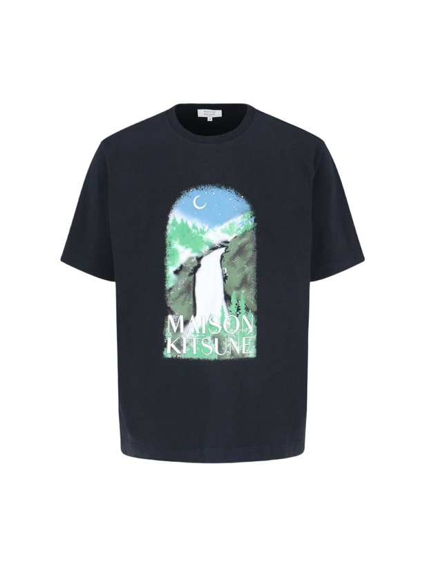 Photo: Maison Kitsuné waterfall Print T-shirt