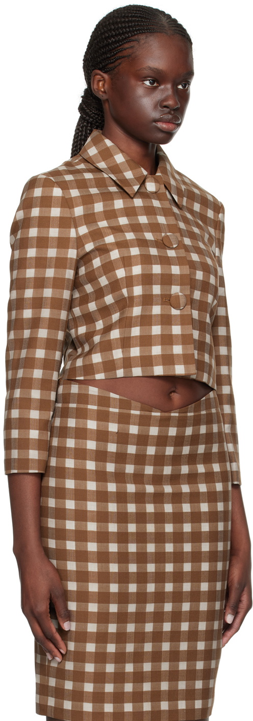 【関税込み】Shushu/Tong ブラウン Pointed ジャケット SHUSHU/TONG Brown Pointed Jacket Shushu/Tong