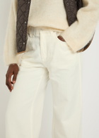 Brunello Cucinelli Dyed Wide-leg Denim Jeans White