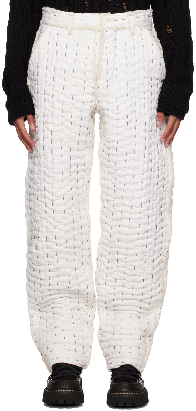 AIREI SSENSE Exclusive Off-White Trousers