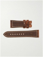Panerai - 22mm Topstitched Leather Watch Strap