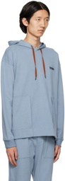 ZEGNA Blue Essential Hoodie