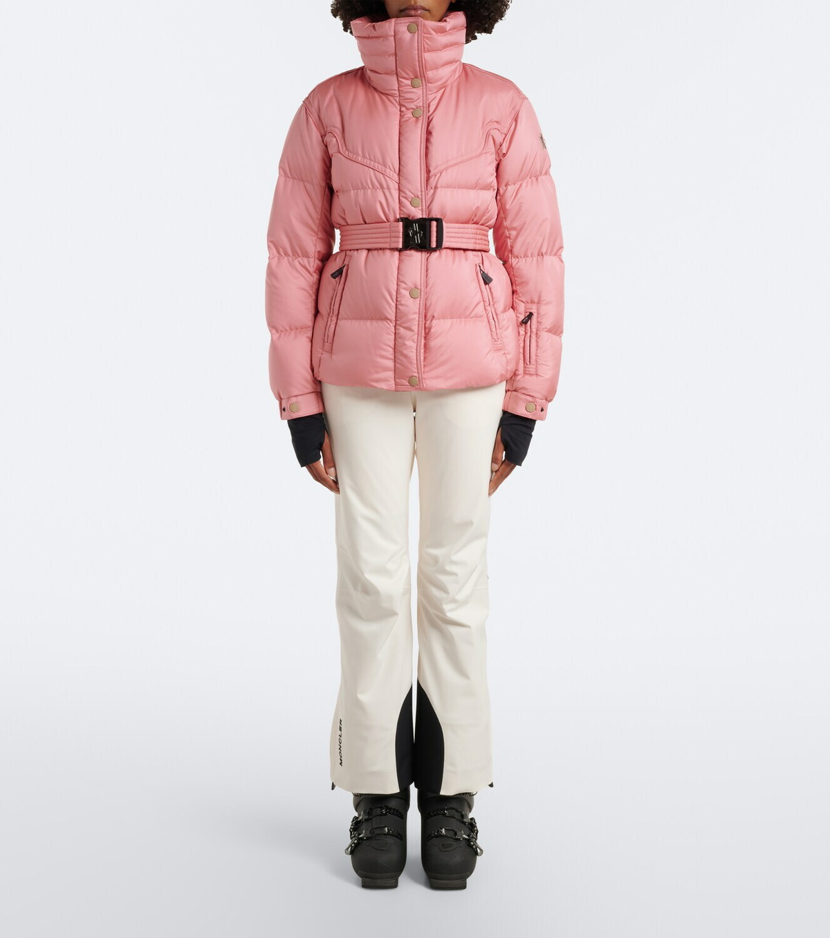 Moncler Grenoble Karshi belted down ski jacket