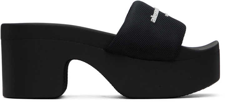 Photo: Alexander Wang Black AW Platform Nylon Slides