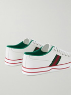 GUCCI - Tennis 1977 Webbing-Trimmed Leather Sneakers - White