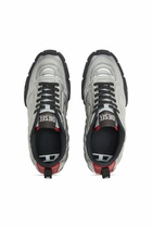 Diesel S-Pagodha-Quilted metallic sneakers - Sneakers Womens in Silver