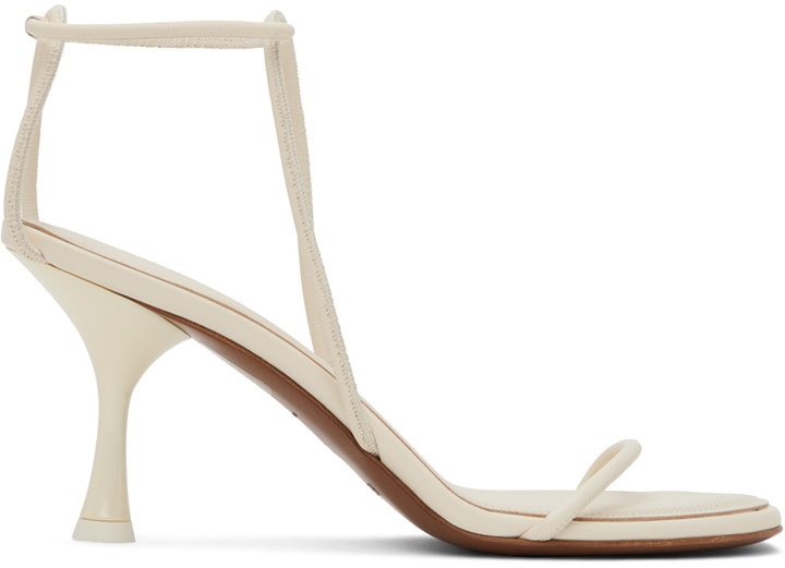 Photo: NEOUS White Nenque Heeled Sandals