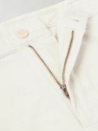 Nili Lotan - Alessio Straight-Leg Stretch Cotton-Blend Twill Trousers - White