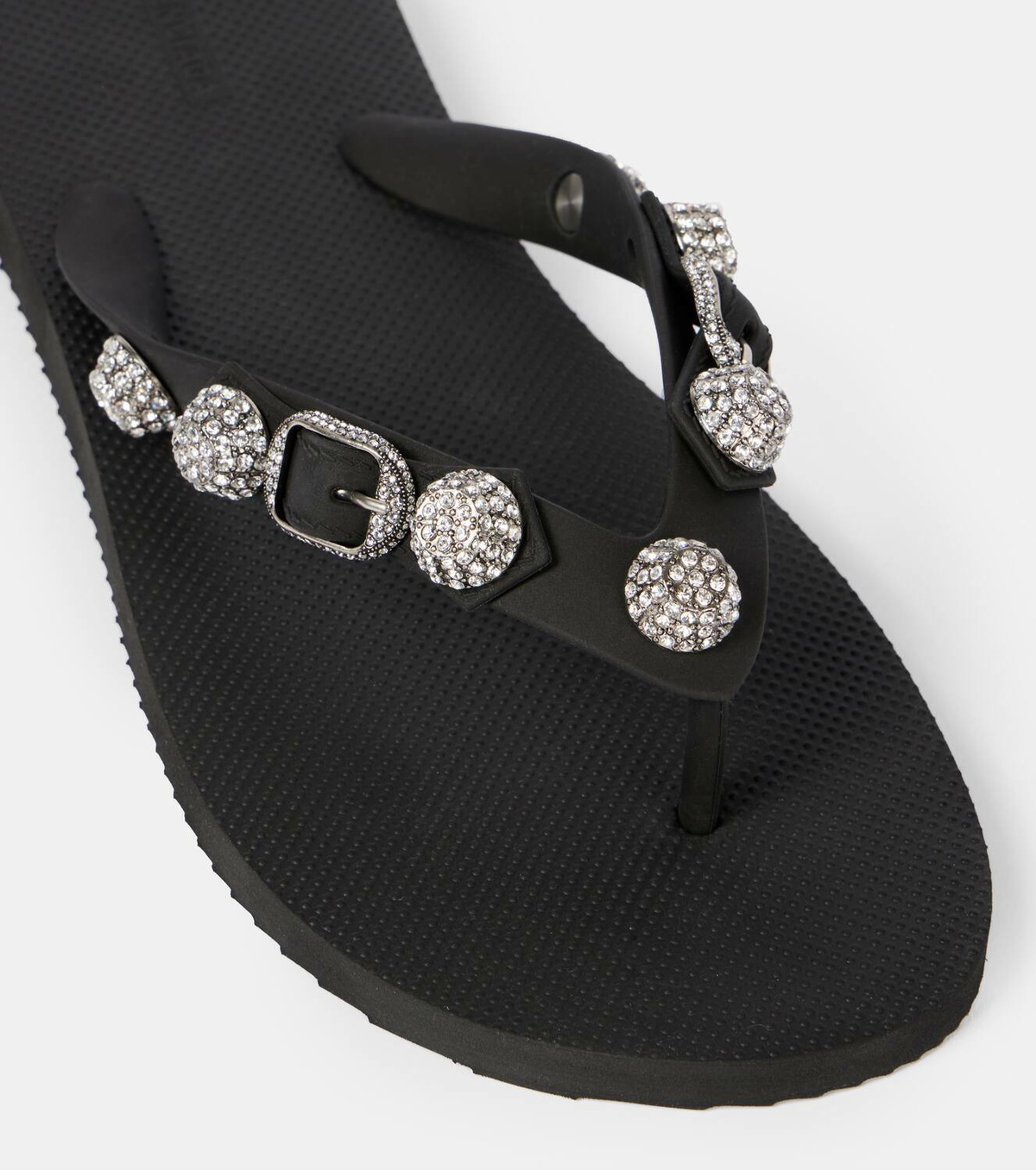 【BALENCIAGA】 Cagole crystal-embellished thong sandals Balenciaga Cagole crystal-embellished thong sandals Balenciaga