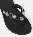 Balenciaga Cagole crystal-embellished thong sandals