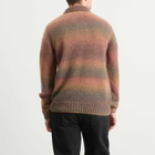 Palmes Men's Alpaca Long Sleeve Knit Polo in Brown