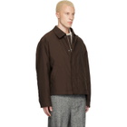MM6 Maison Margiela Brown Insulated Cotton Wool Jacket