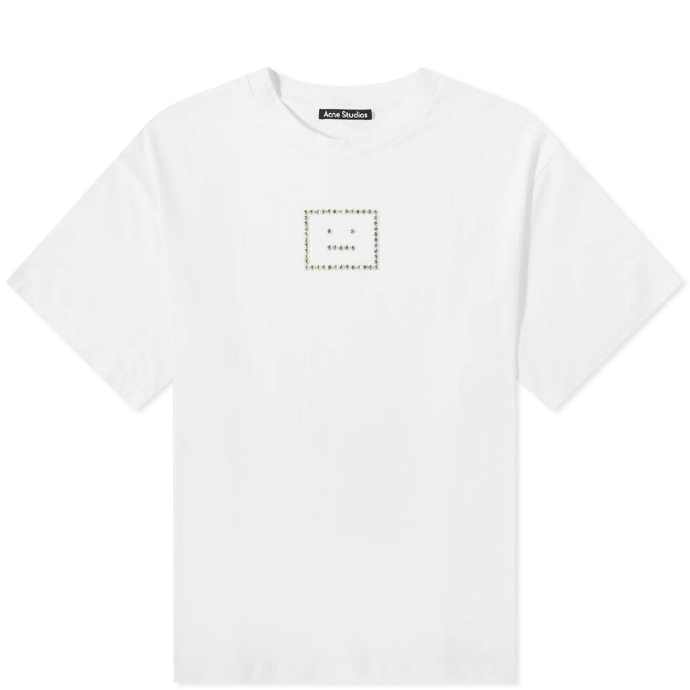 Acne Studios Men's Exford Diamond Face T-Shirt in Optic