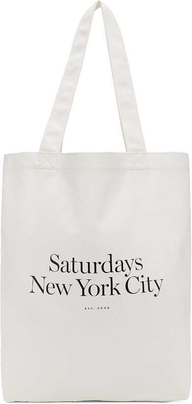 Photo: Saturdays NYC White Miller Standard Tote