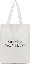 Saturdays NYC White Miller Standard Tote
