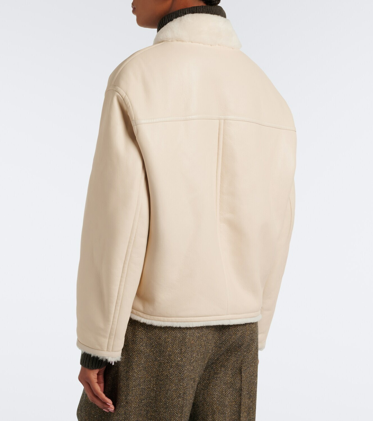 Yves Salomon Reversible shearling-trimmed leather jacket
