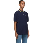 Gucci Navy Cat Logo Polo