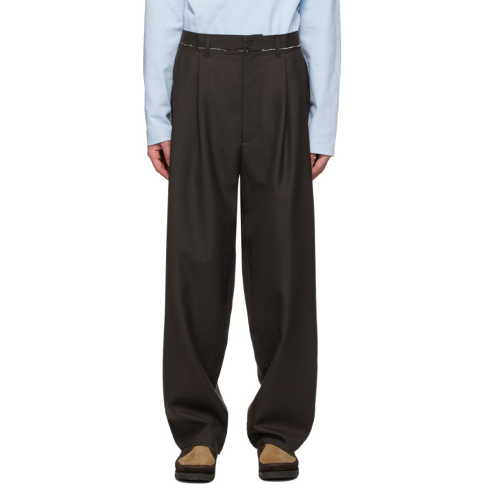 CAMIEL FORTGENS CASUAL SUIT PANTS(BROWN)