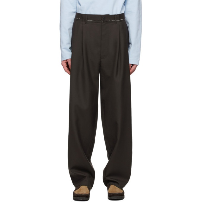 Photo: Camiel Fortgens Brown Wool Suit Trousers