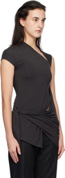 Paloma Wool Gray Zolot Minidress