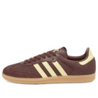Adidas Samba OG W in Shadow Brown/Powder Yellow