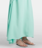 Taller Marmo Mambo halterneck belted kaftan