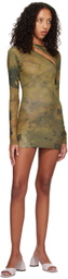 BINYA SSENSE Exclusive Brown Gabriela Mini Dress