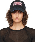032c Black & Navy Victor Distressed Cap