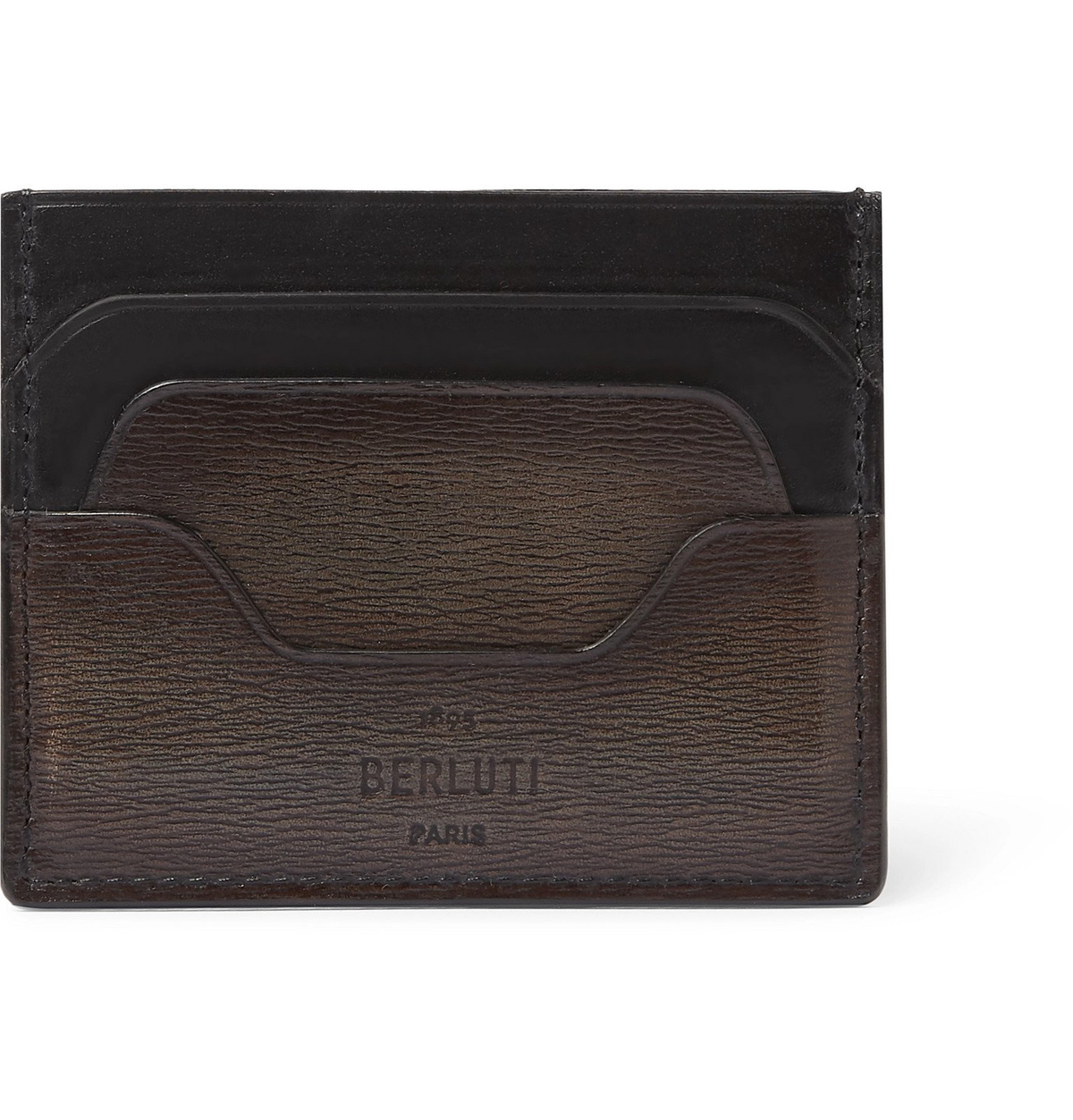 Bambou Scritto Leather Card Holder